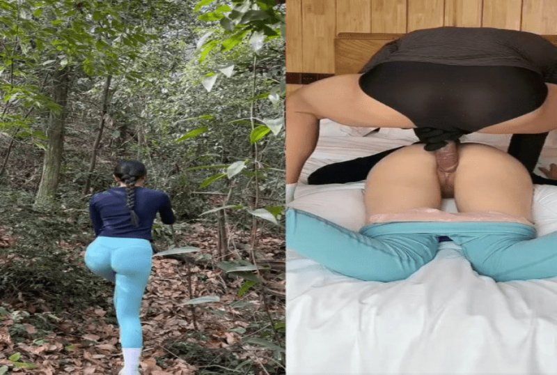杏吧傳媒 爬山途中遇到最愛的大屁股瑜伽褲